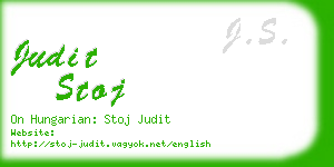 judit stoj business card